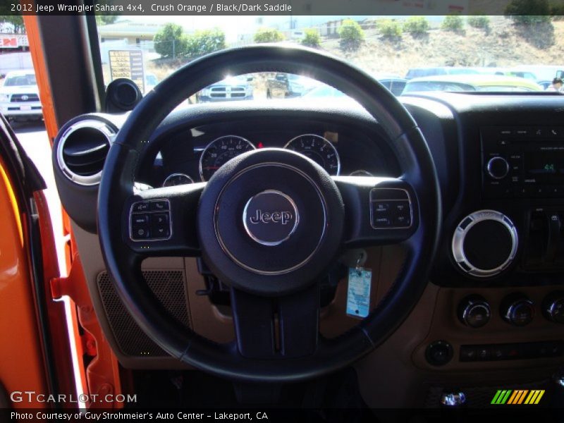 Crush Orange / Black/Dark Saddle 2012 Jeep Wrangler Sahara 4x4