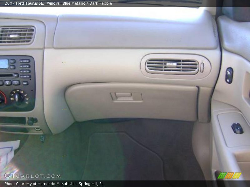 Windveil Blue Metallic / Dark Pebble 2007 Ford Taurus SE