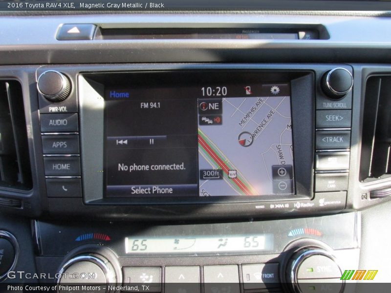 Magnetic Gray Metallic / Black 2016 Toyota RAV4 XLE