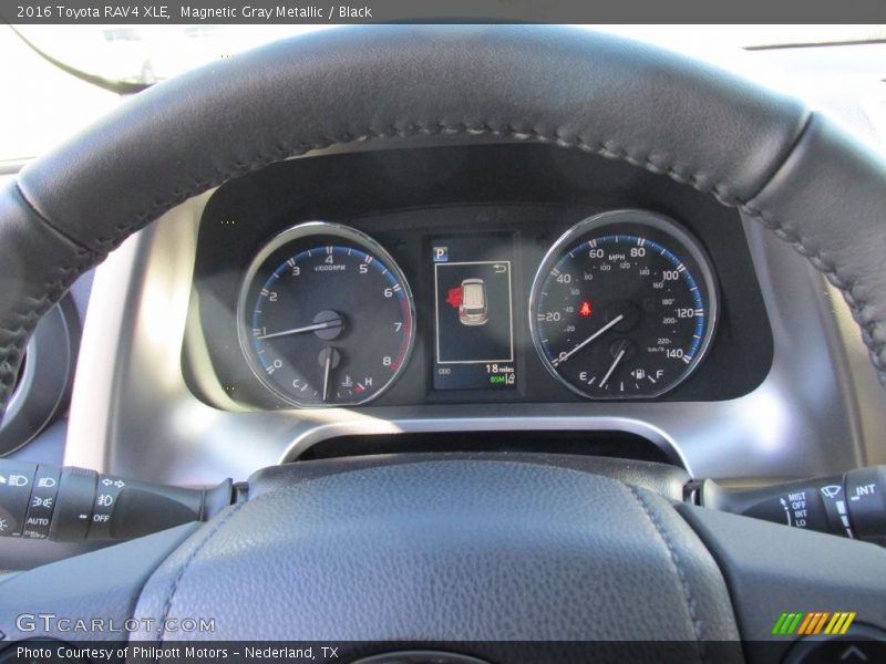 Magnetic Gray Metallic / Black 2016 Toyota RAV4 XLE