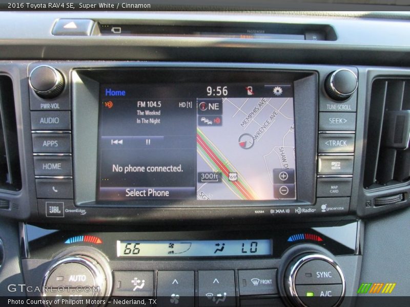 Controls of 2016 RAV4 SE