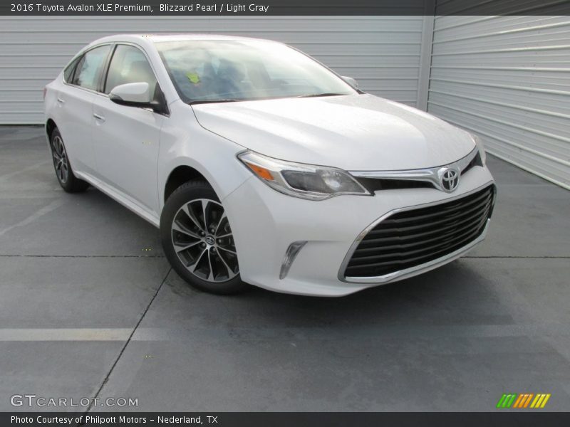 Blizzard Pearl / Light Gray 2016 Toyota Avalon XLE Premium