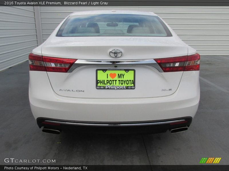 Blizzard Pearl / Light Gray 2016 Toyota Avalon XLE Premium