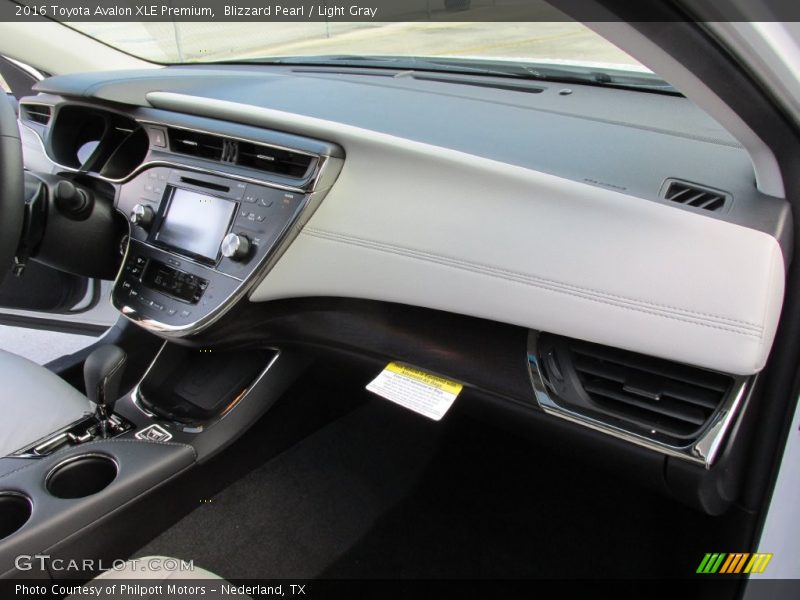 Blizzard Pearl / Light Gray 2016 Toyota Avalon XLE Premium