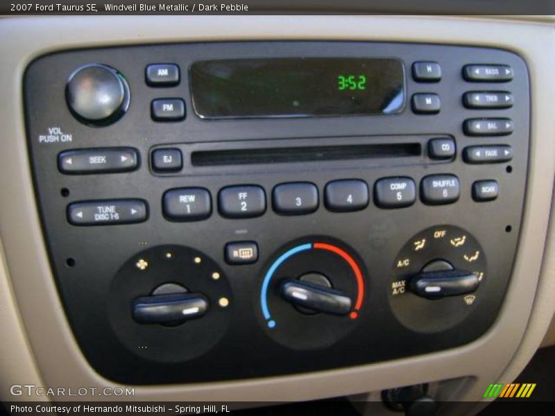 Windveil Blue Metallic / Dark Pebble 2007 Ford Taurus SE