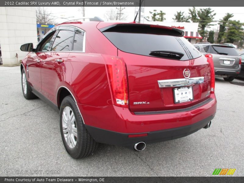 Crystal Red Tintcoat / Shale/Brownstone 2012 Cadillac SRX Luxury AWD