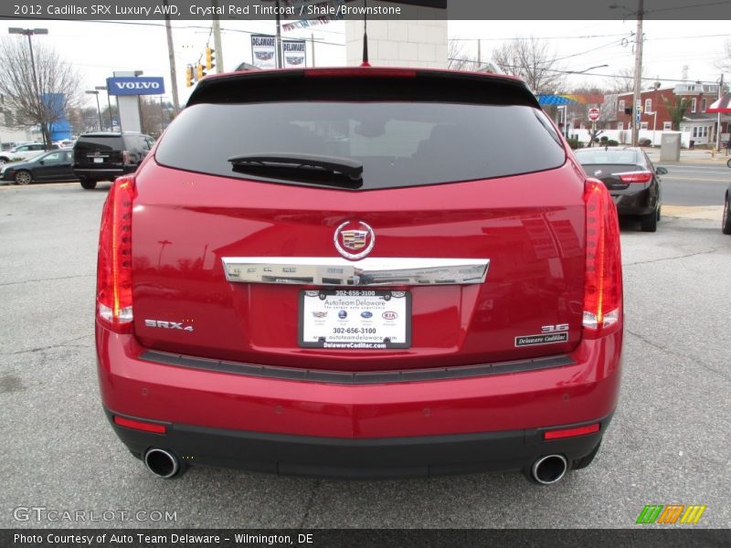 Crystal Red Tintcoat / Shale/Brownstone 2012 Cadillac SRX Luxury AWD