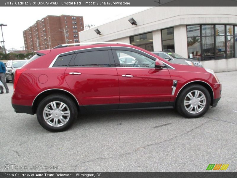 Crystal Red Tintcoat / Shale/Brownstone 2012 Cadillac SRX Luxury AWD