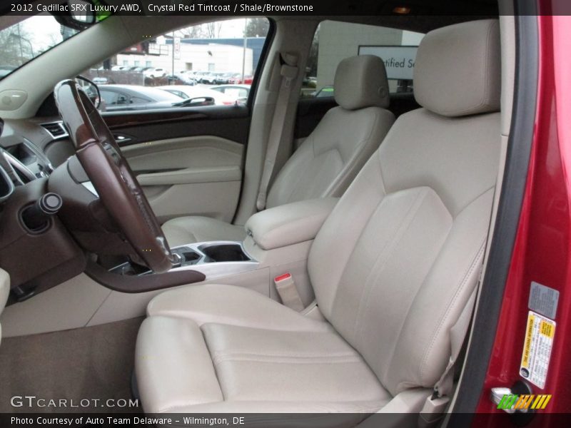 Crystal Red Tintcoat / Shale/Brownstone 2012 Cadillac SRX Luxury AWD