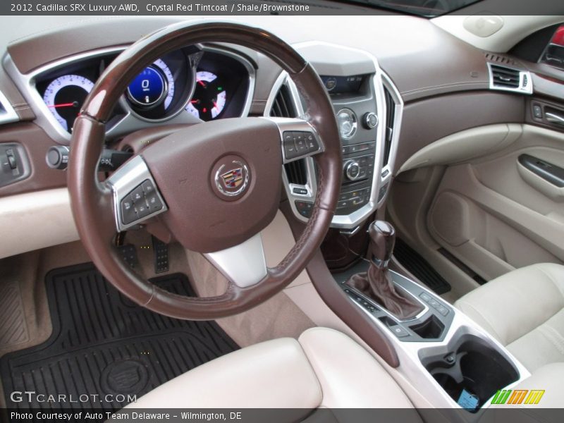 Crystal Red Tintcoat / Shale/Brownstone 2012 Cadillac SRX Luxury AWD