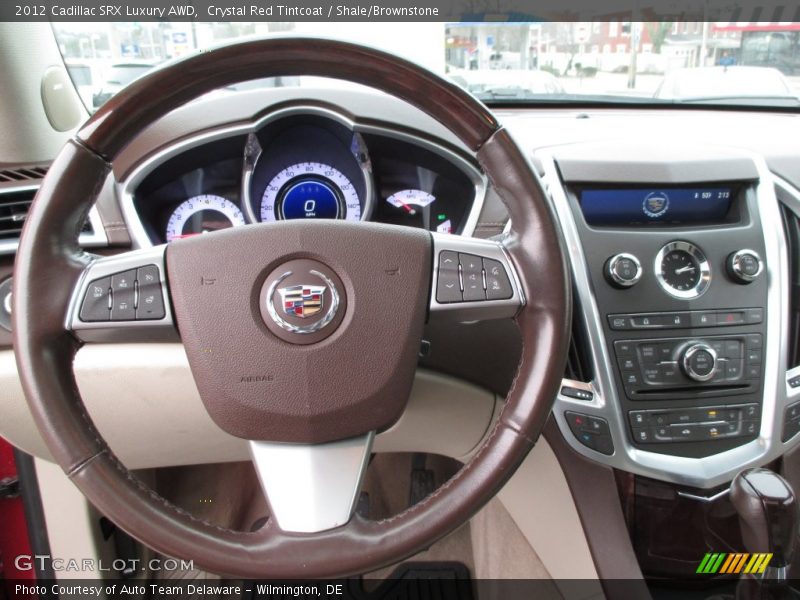 Crystal Red Tintcoat / Shale/Brownstone 2012 Cadillac SRX Luxury AWD