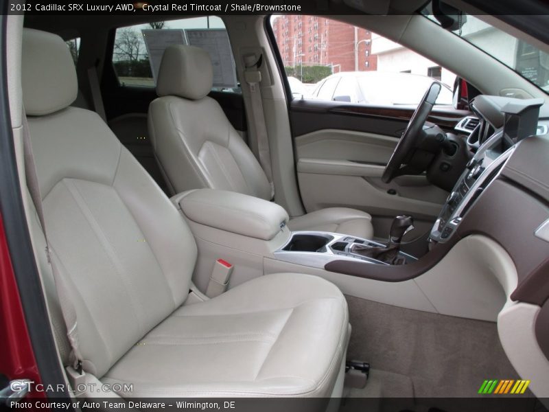 Crystal Red Tintcoat / Shale/Brownstone 2012 Cadillac SRX Luxury AWD