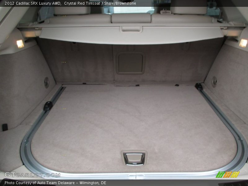 Crystal Red Tintcoat / Shale/Brownstone 2012 Cadillac SRX Luxury AWD