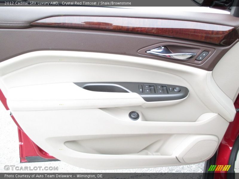 Crystal Red Tintcoat / Shale/Brownstone 2012 Cadillac SRX Luxury AWD