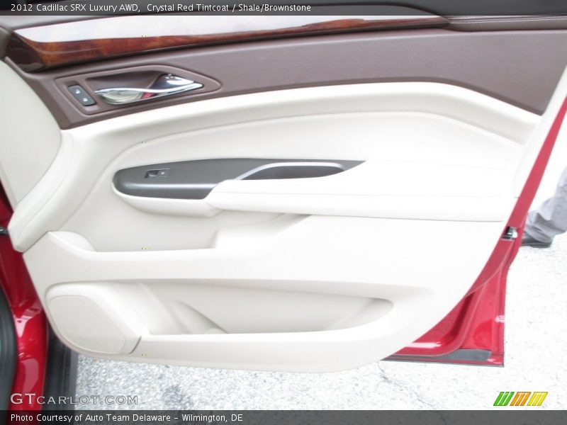 Crystal Red Tintcoat / Shale/Brownstone 2012 Cadillac SRX Luxury AWD