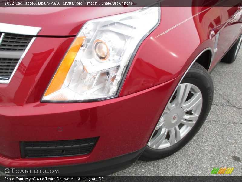 Crystal Red Tintcoat / Shale/Brownstone 2012 Cadillac SRX Luxury AWD