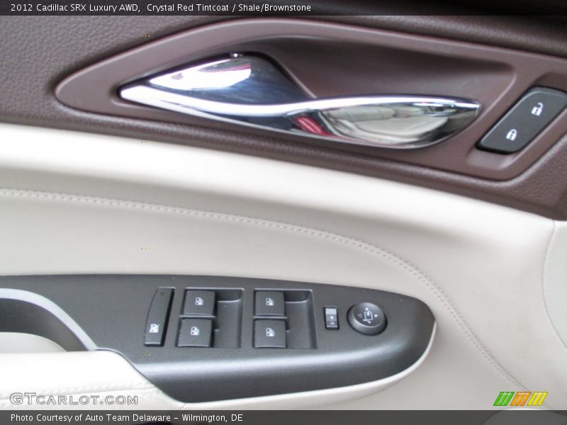 Crystal Red Tintcoat / Shale/Brownstone 2012 Cadillac SRX Luxury AWD