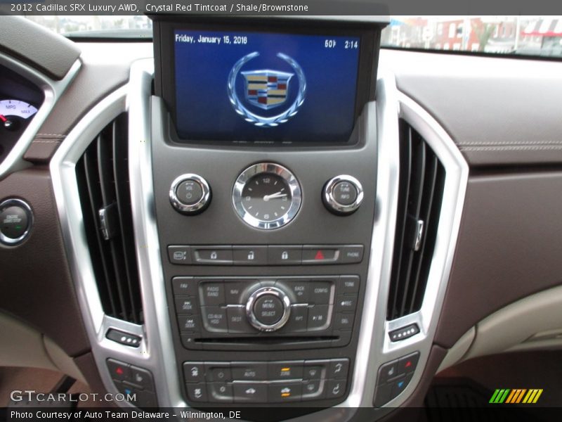 Crystal Red Tintcoat / Shale/Brownstone 2012 Cadillac SRX Luxury AWD