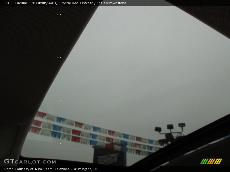 Crystal Red Tintcoat / Shale/Brownstone 2012 Cadillac SRX Luxury AWD
