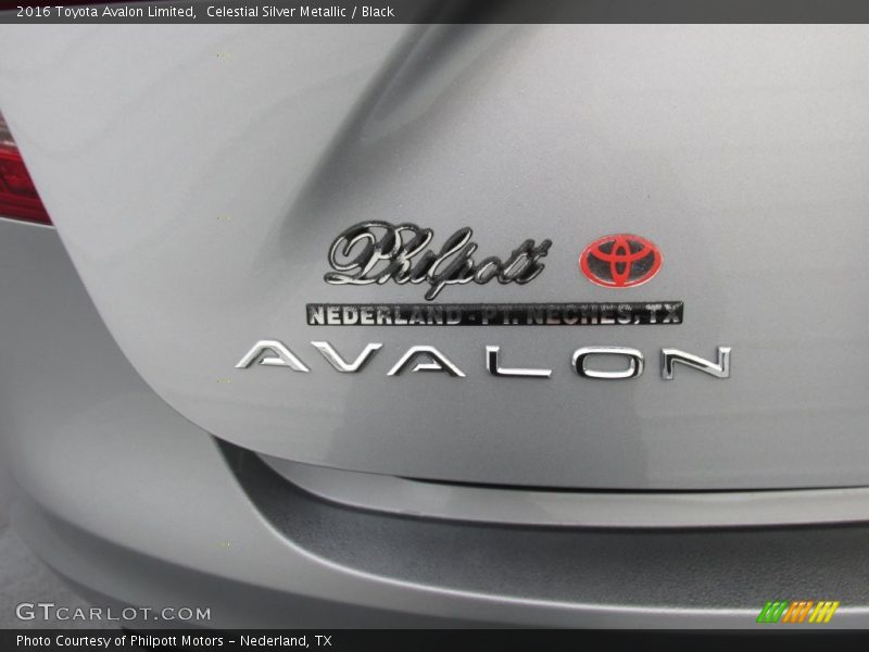 Celestial Silver Metallic / Black 2016 Toyota Avalon Limited