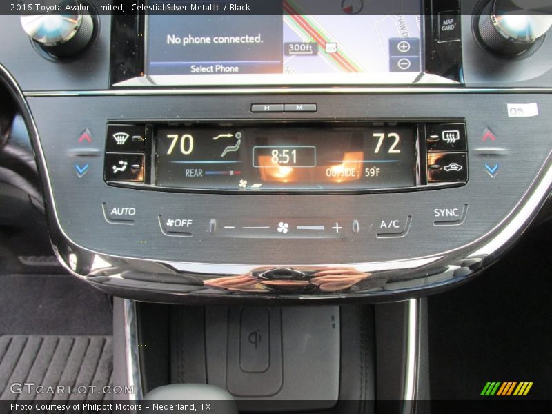 Celestial Silver Metallic / Black 2016 Toyota Avalon Limited