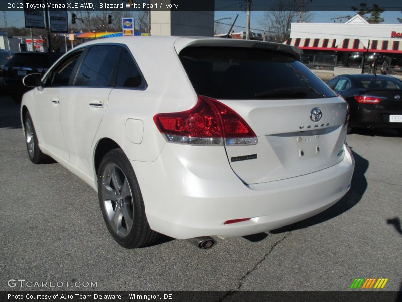 Blizzard White Pearl / Ivory 2012 Toyota Venza XLE AWD