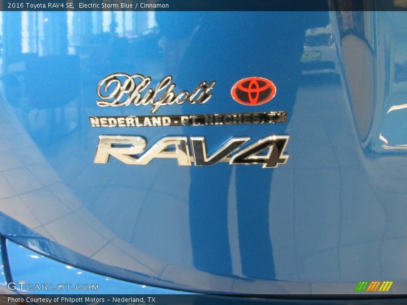 Electric Storm Blue / Cinnamon 2016 Toyota RAV4 SE