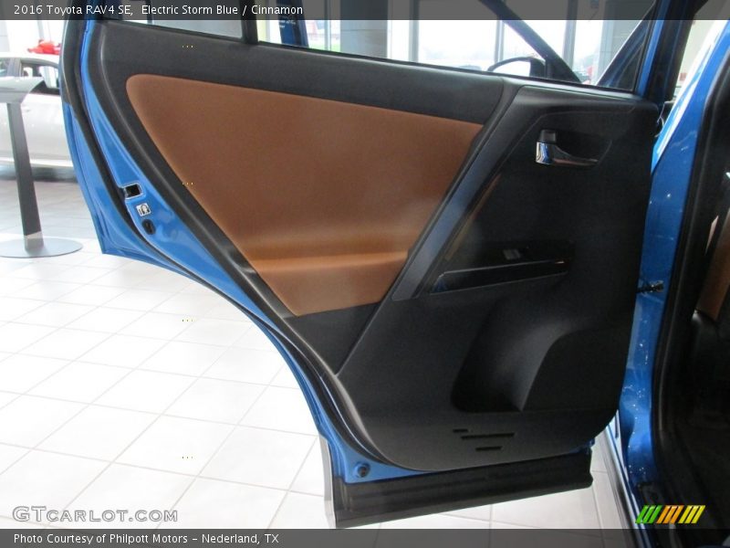Electric Storm Blue / Cinnamon 2016 Toyota RAV4 SE