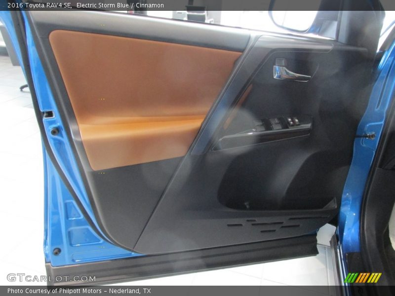 Electric Storm Blue / Cinnamon 2016 Toyota RAV4 SE