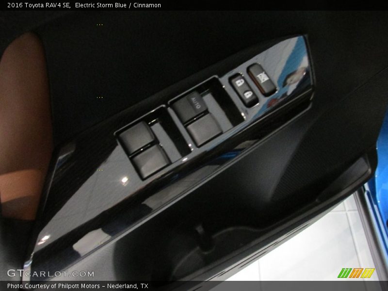 Electric Storm Blue / Cinnamon 2016 Toyota RAV4 SE
