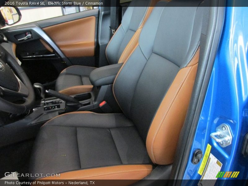 Electric Storm Blue / Cinnamon 2016 Toyota RAV4 SE
