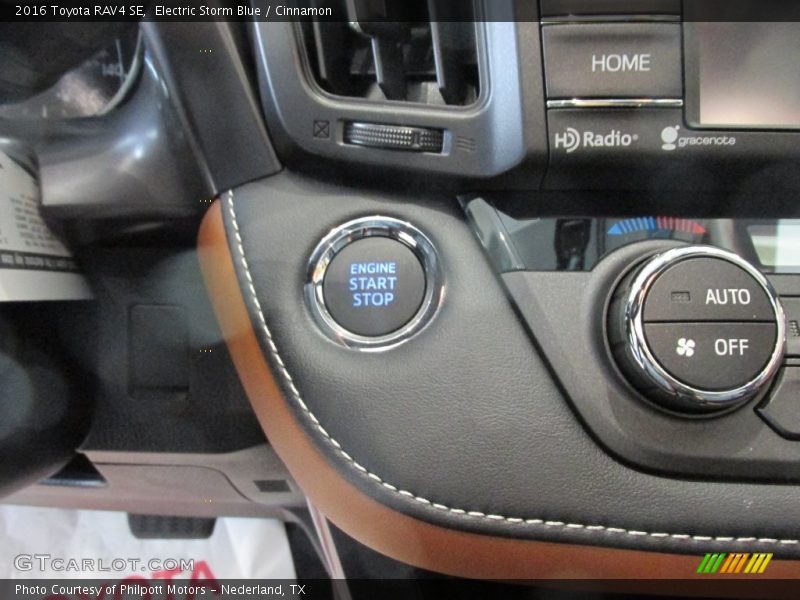 Electric Storm Blue / Cinnamon 2016 Toyota RAV4 SE