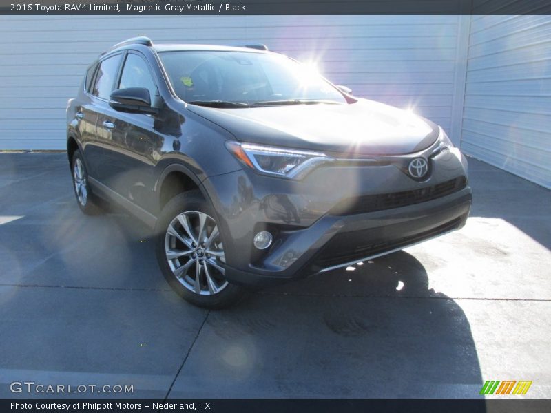 Magnetic Gray Metallic / Black 2016 Toyota RAV4 Limited