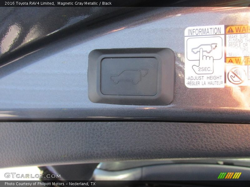 Magnetic Gray Metallic / Black 2016 Toyota RAV4 Limited