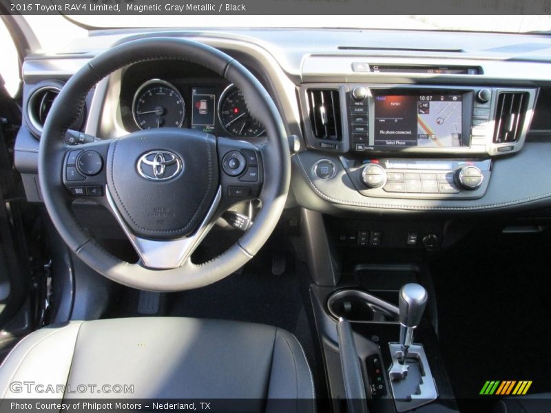 Magnetic Gray Metallic / Black 2016 Toyota RAV4 Limited