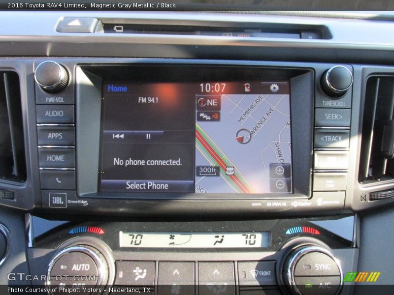 Magnetic Gray Metallic / Black 2016 Toyota RAV4 Limited