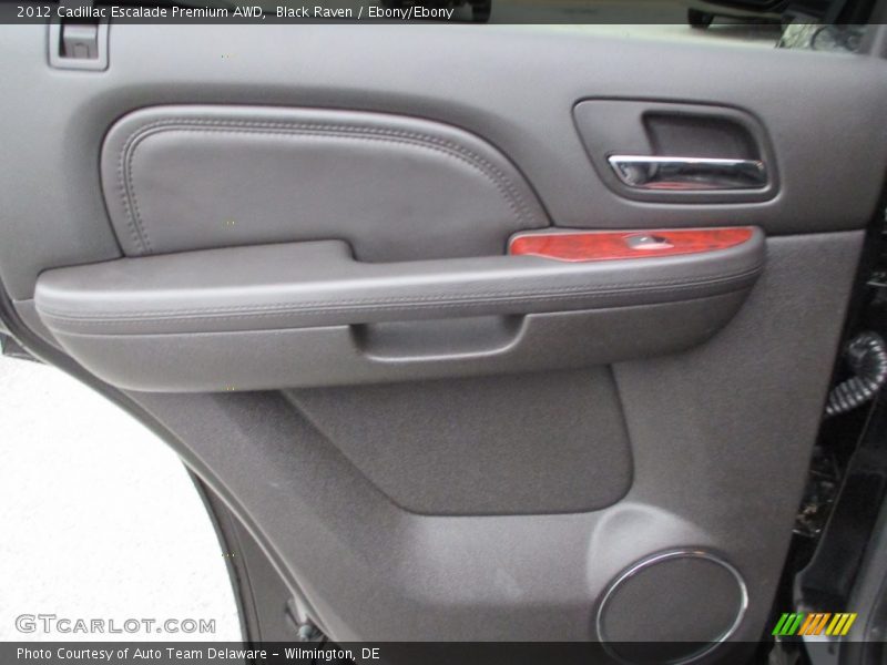 Black Raven / Ebony/Ebony 2012 Cadillac Escalade Premium AWD