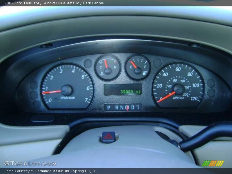 Windveil Blue Metallic / Dark Pebble 2007 Ford Taurus SE