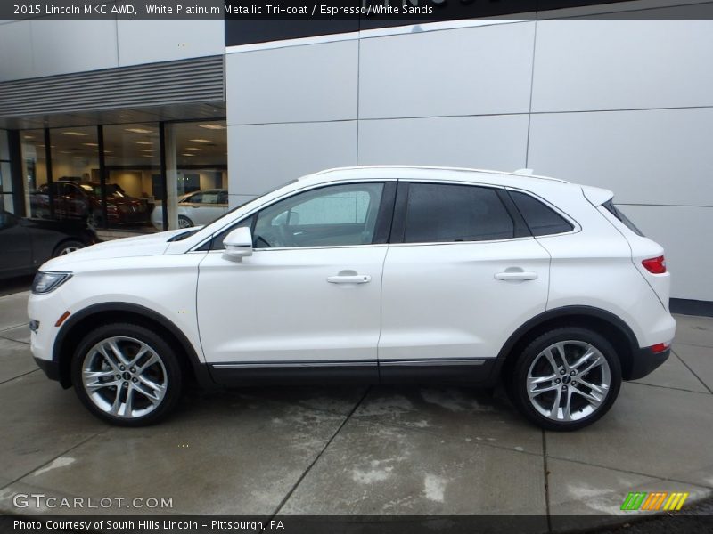  2015 MKC AWD White Platinum Metallic Tri-coat