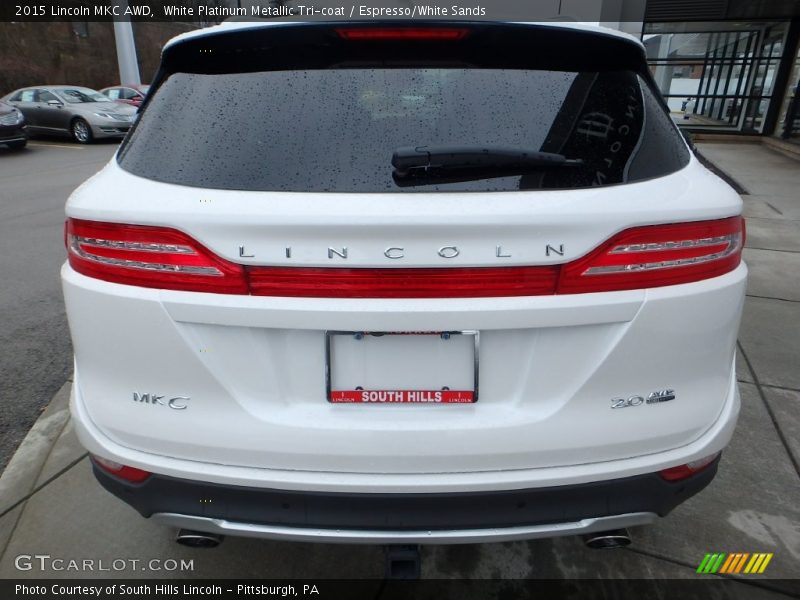 White Platinum Metallic Tri-coat / Espresso/White Sands 2015 Lincoln MKC AWD