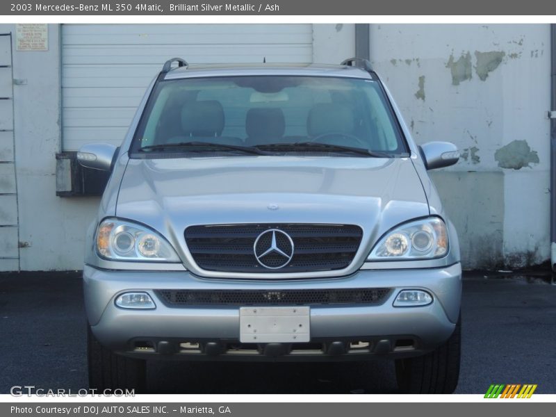 Brilliant Silver Metallic / Ash 2003 Mercedes-Benz ML 350 4Matic