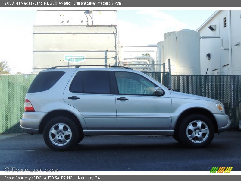 Brilliant Silver Metallic / Ash 2003 Mercedes-Benz ML 350 4Matic