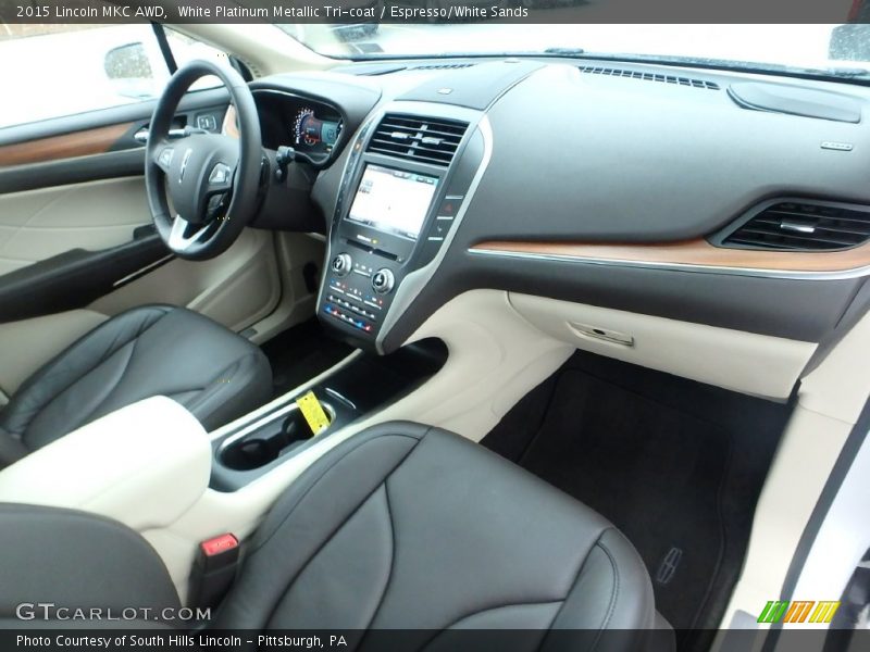  2015 MKC AWD Espresso/White Sands Interior