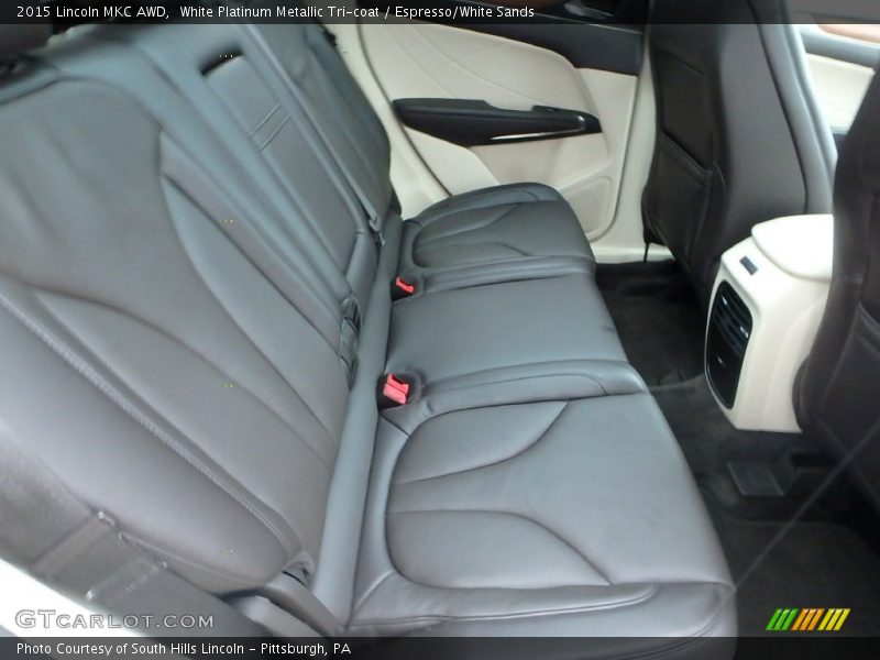 White Platinum Metallic Tri-coat / Espresso/White Sands 2015 Lincoln MKC AWD