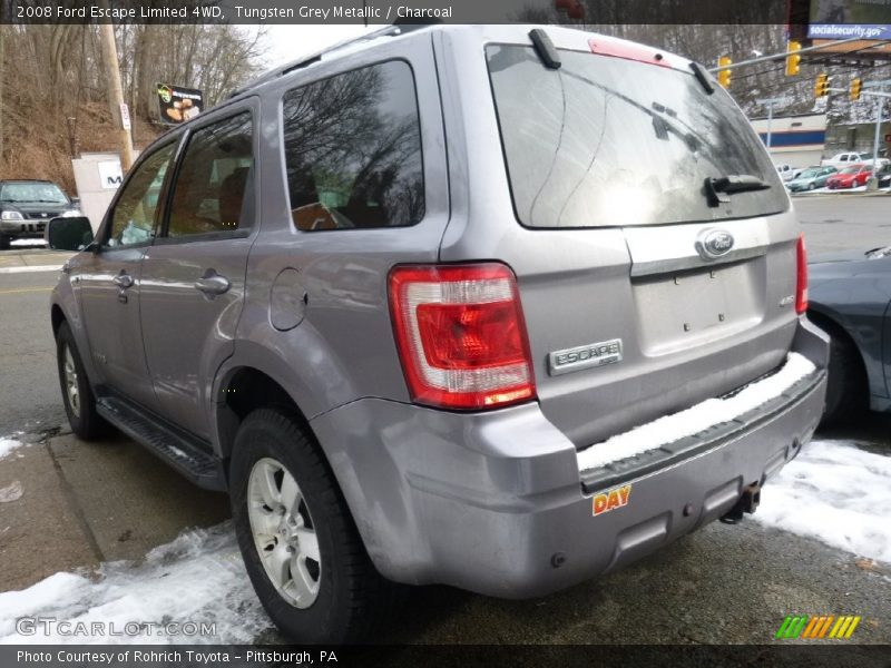 Tungsten Grey Metallic / Charcoal 2008 Ford Escape Limited 4WD