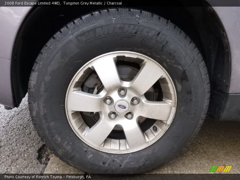 Tungsten Grey Metallic / Charcoal 2008 Ford Escape Limited 4WD
