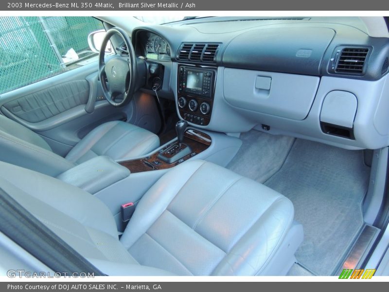 Brilliant Silver Metallic / Ash 2003 Mercedes-Benz ML 350 4Matic