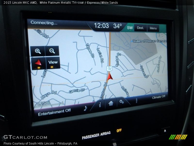 White Platinum Metallic Tri-coat / Espresso/White Sands 2015 Lincoln MKC AWD