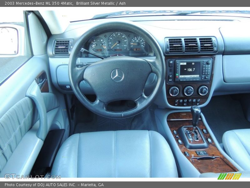 Brilliant Silver Metallic / Ash 2003 Mercedes-Benz ML 350 4Matic