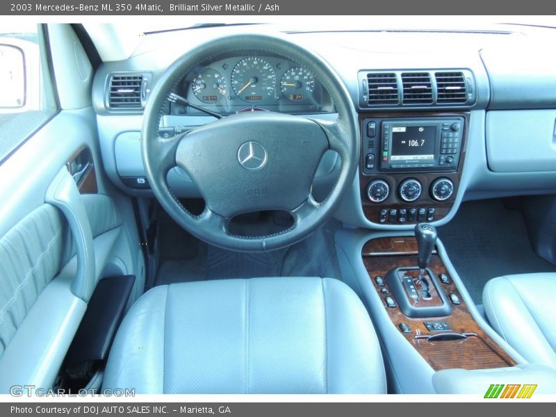 Brilliant Silver Metallic / Ash 2003 Mercedes-Benz ML 350 4Matic